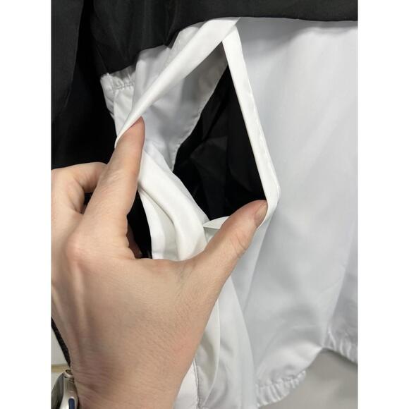 Baleaf Men’s 1/4 Zip Pullover Windbreaker Long Sleeved Black And White Size L - Picture 6 of 9